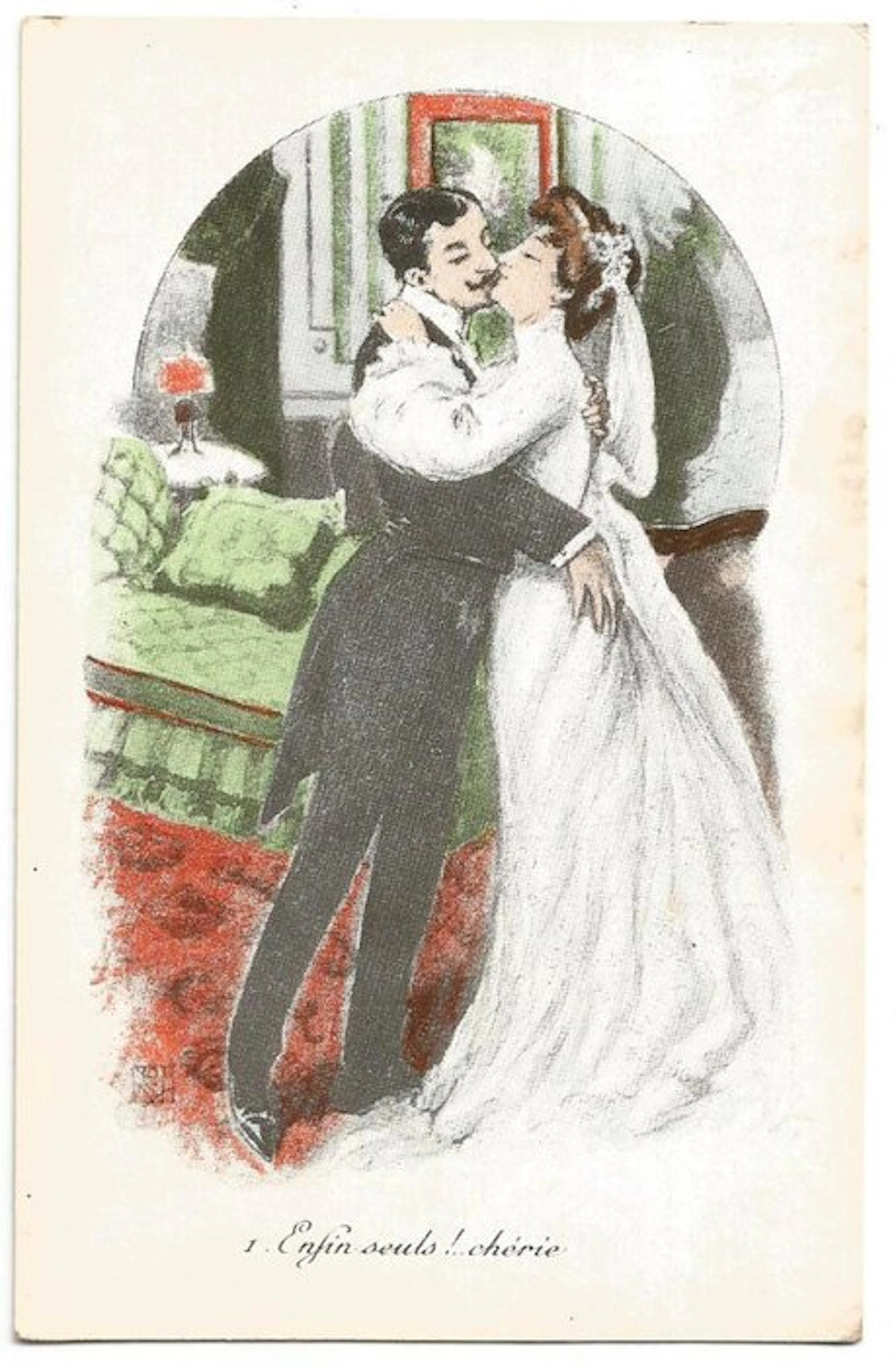 France - Nude - Eroticism - Bedroom scenes - Postcard album (10) - 1928-1928
