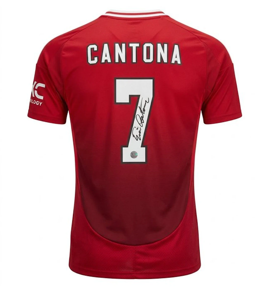 Eric Cantona - Exclusive Hand Signed - Man United 2024/25 Home Shirt