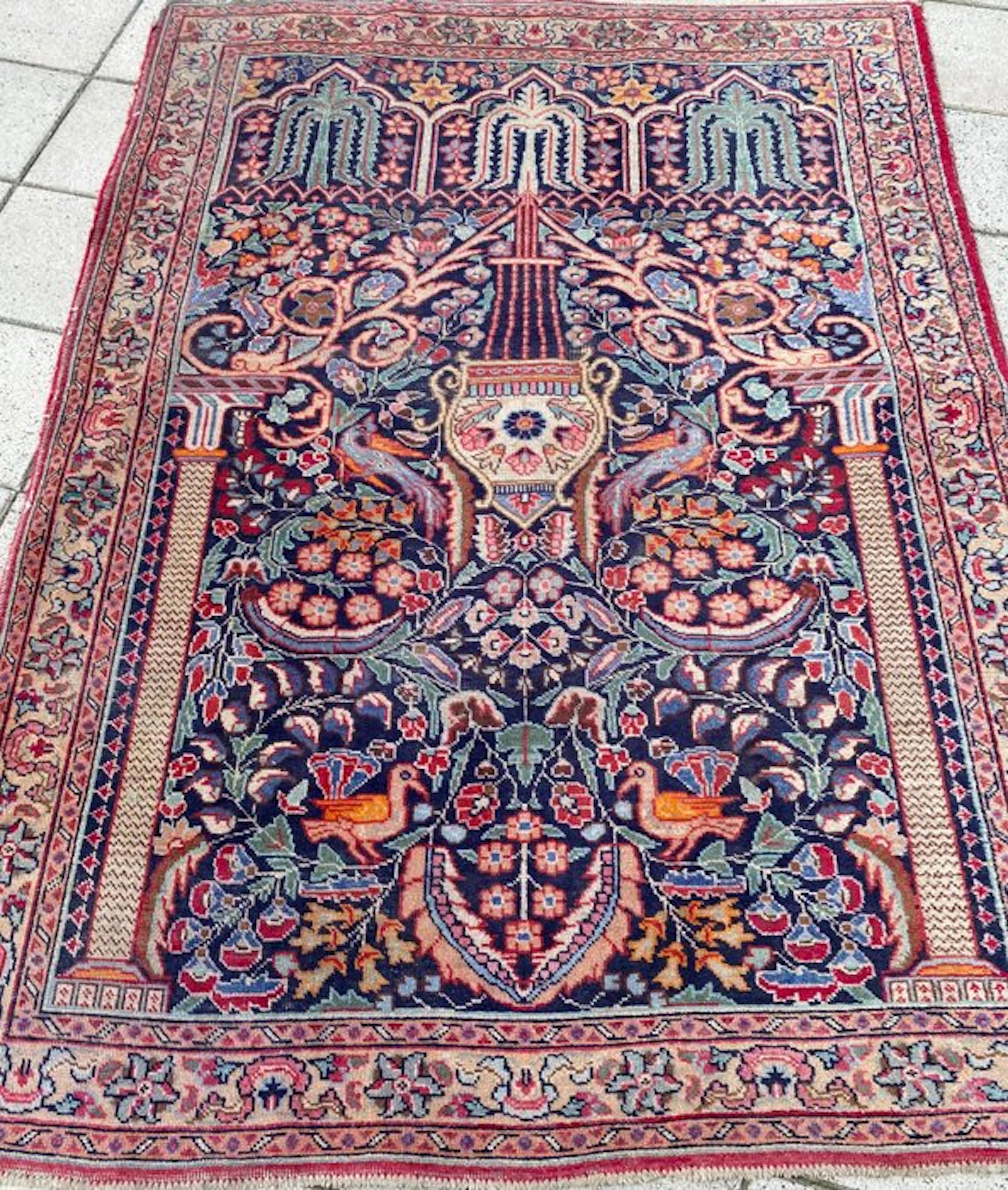 Vintage Fethiye Rug - Carpet - 203 cm - 153 cm