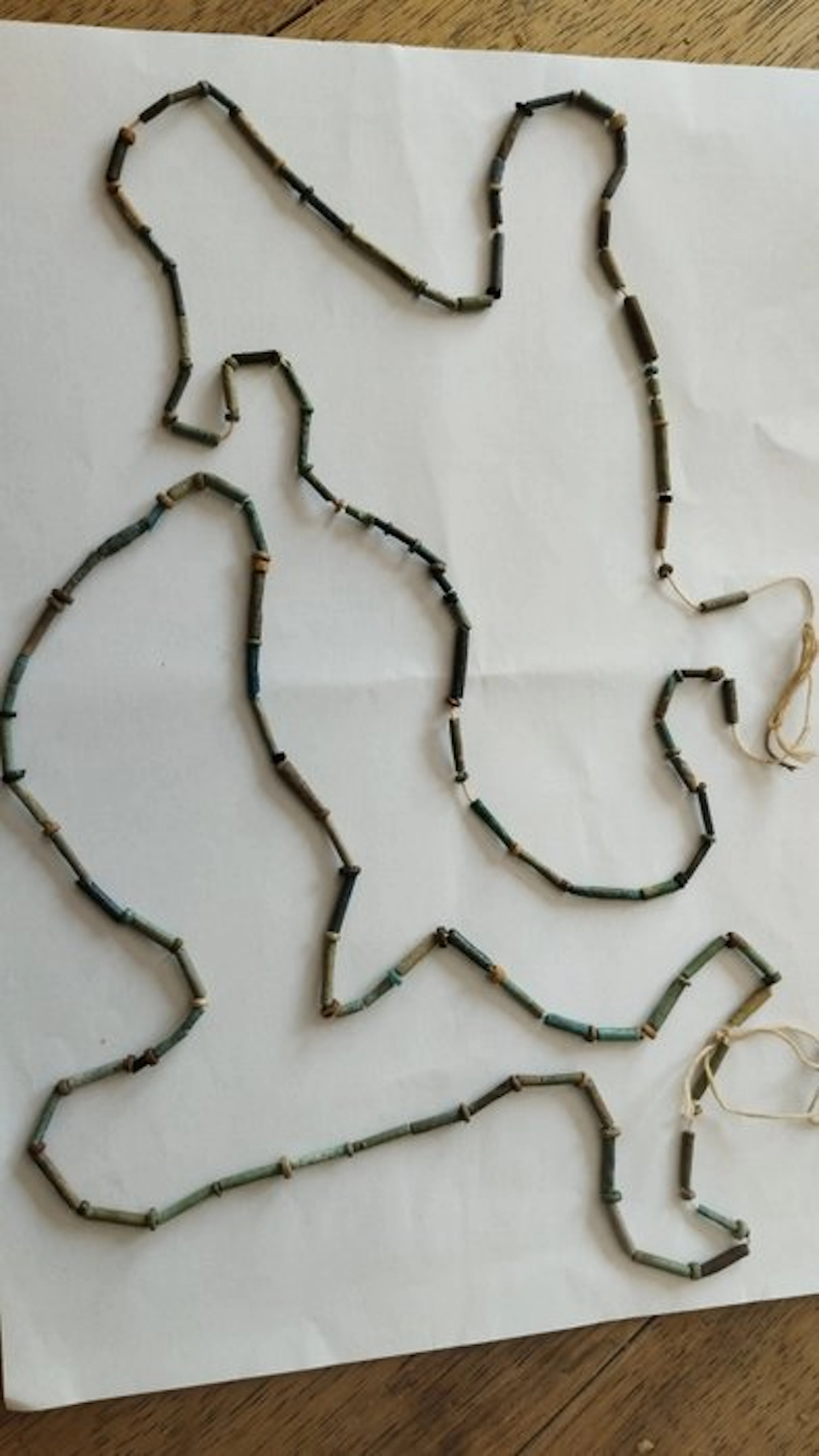 Ancient Egypt, Late Period Faience, Set of 2 Necklaces