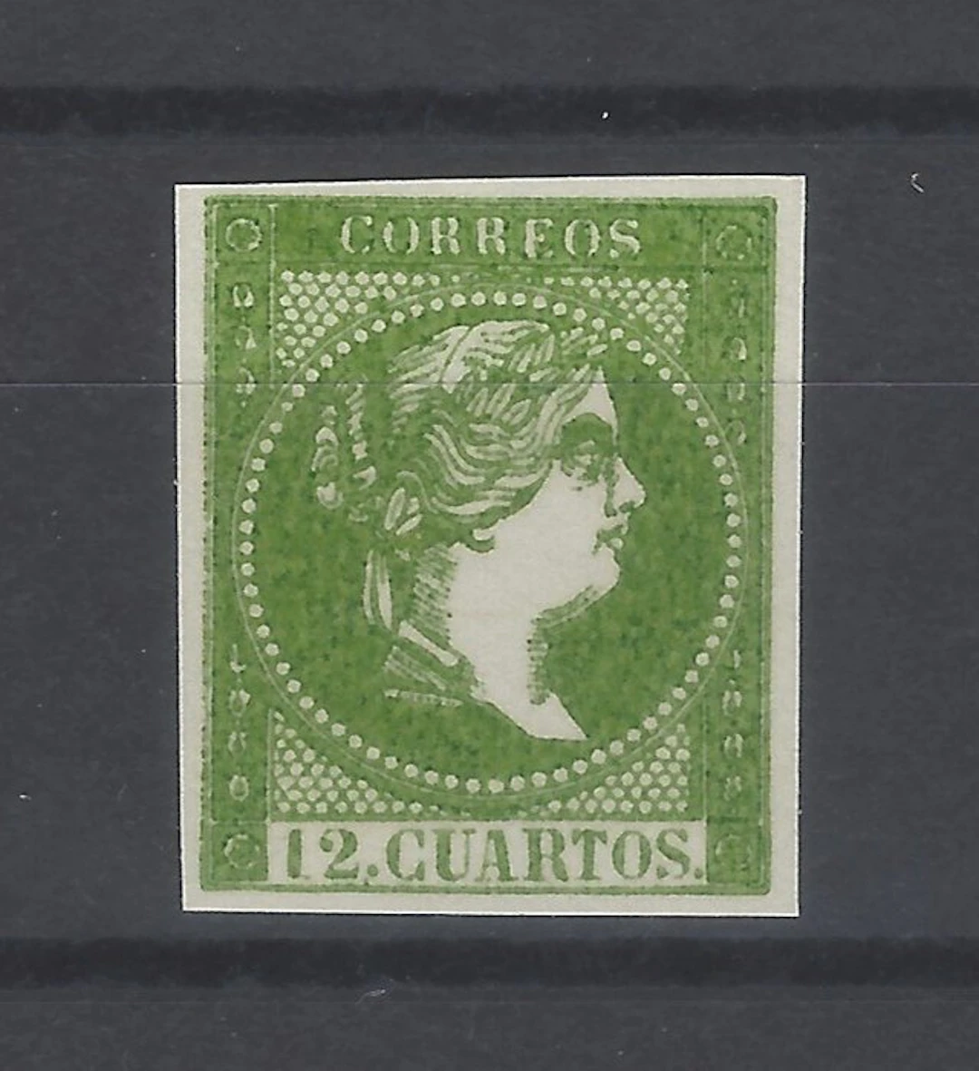 Spain 1855 - Not issued Elizabeth II - color change - Edifil nº NE 1