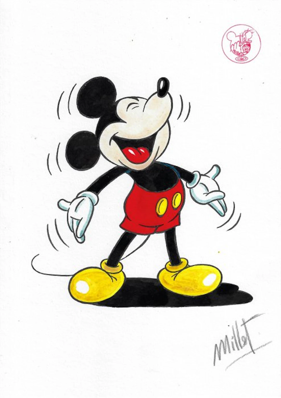 Millet - 1 Watercolour - Mickey Mouse - Vintage Style - 2026