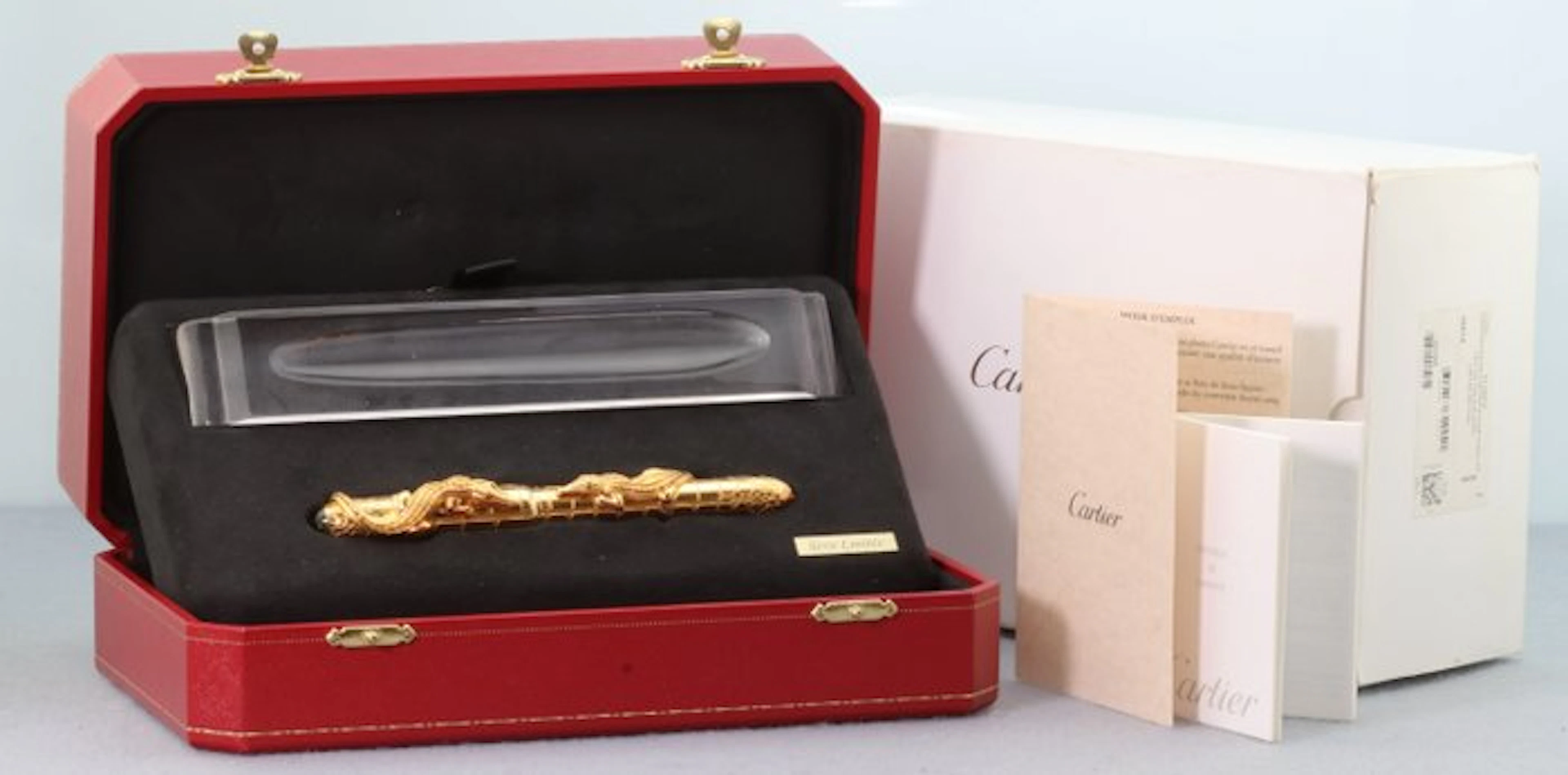 Cartier - Crocodiles de Cartier exceptionel gold plated - Fountain pen