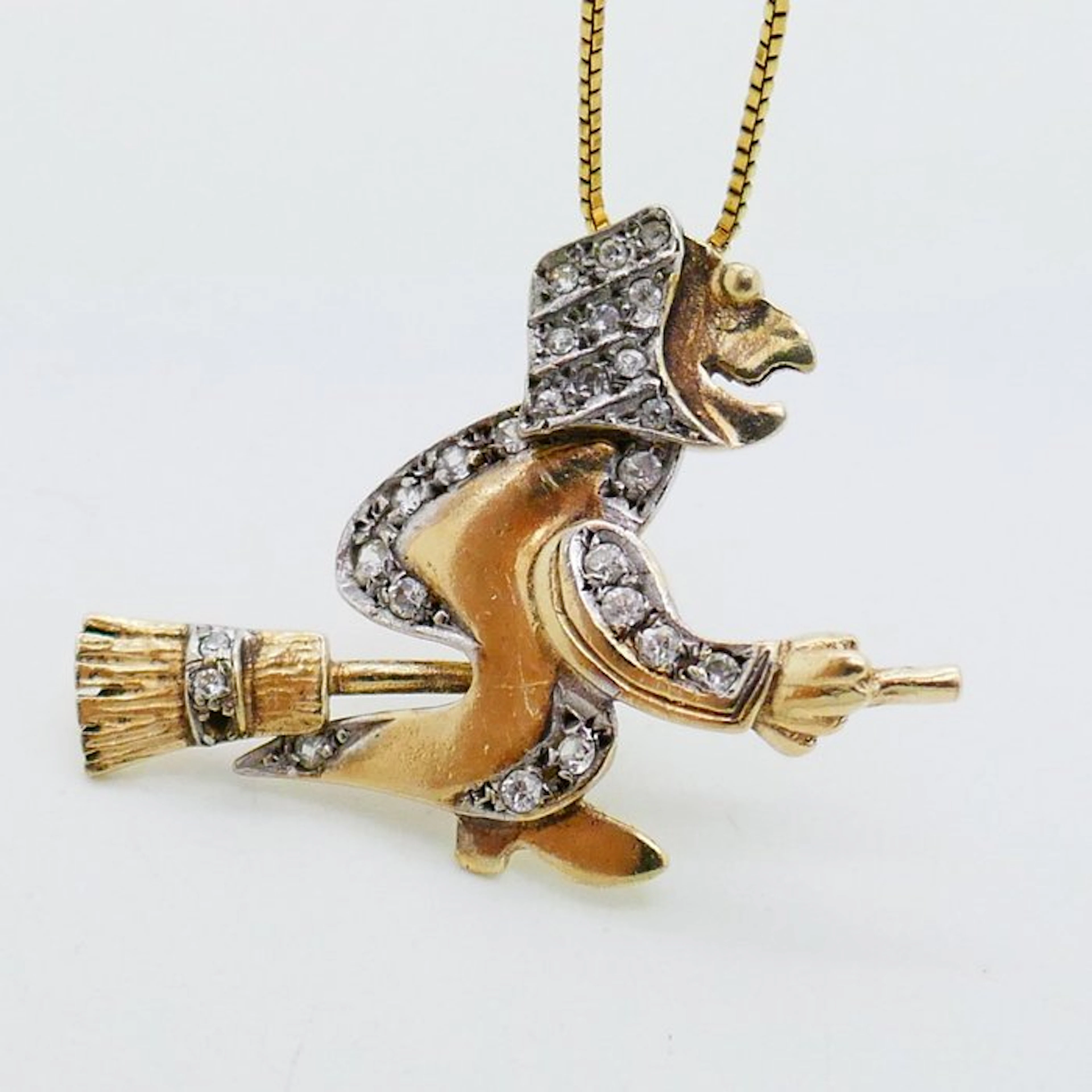 No reserve price - Necklace Silver, Gold-plated - Halloween