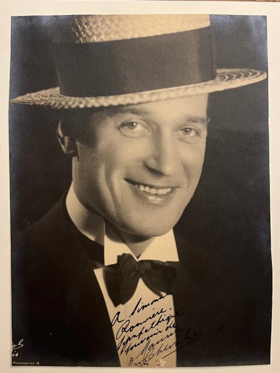 Maurice Chevalier - Photographie signée - 1940