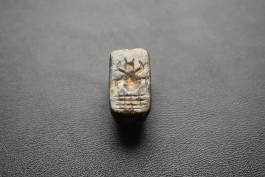Mesopotamian Stone Ancient Mesopotamian Stone Stamp Seal...