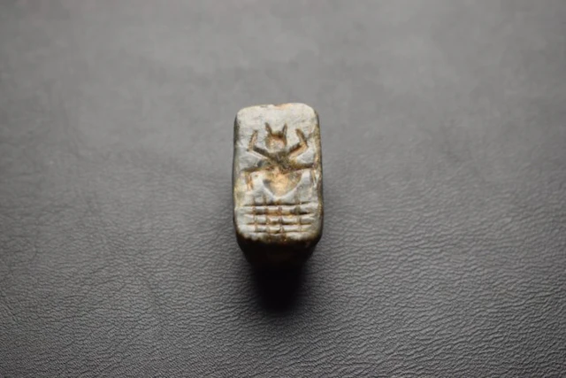 Mesopotamian Stone Ancient Mesopotamian Stone Stamp Seal...