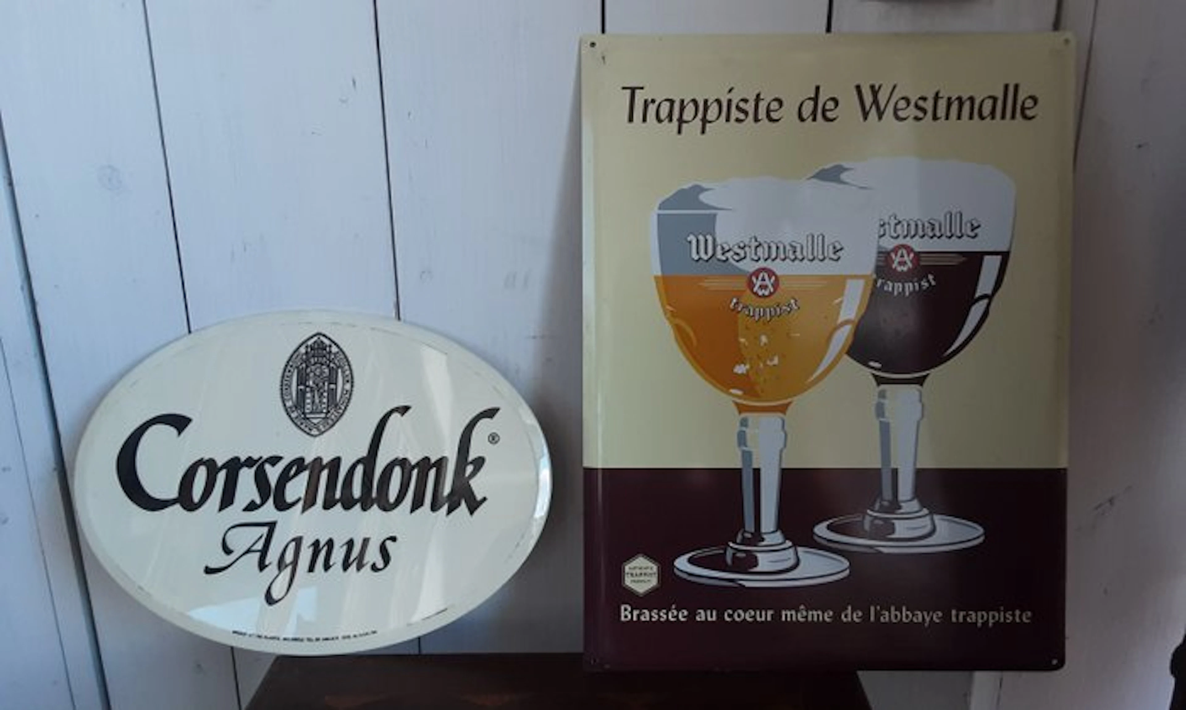 Westmalle Chimay - Sign - Metal, glascoide