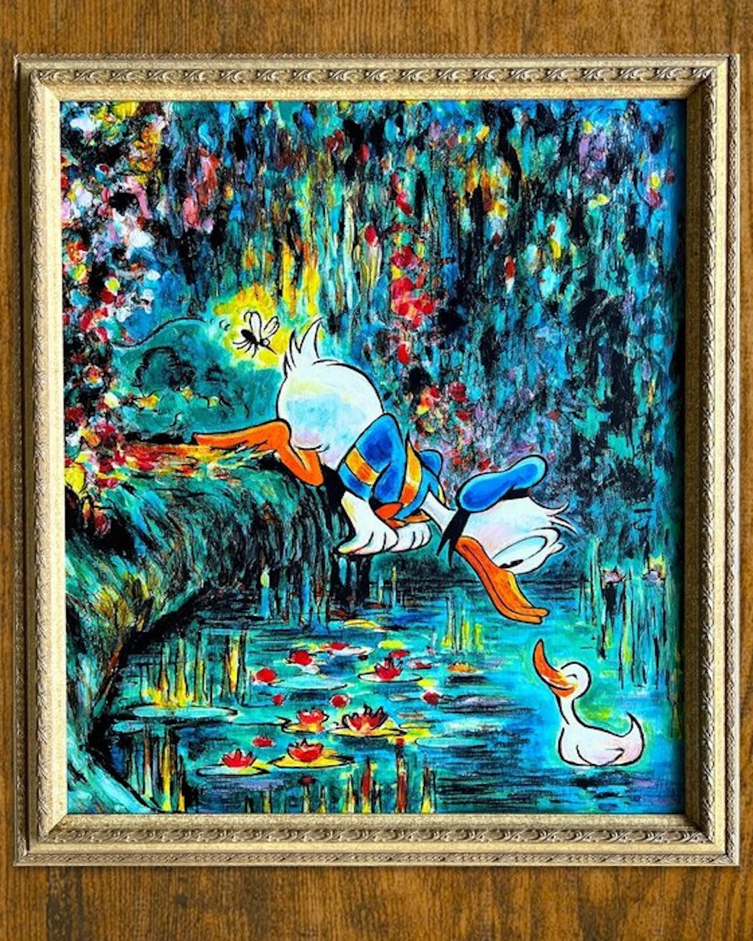 Tony Fernandez - Donald Duck Inspired by Monet's "Water...