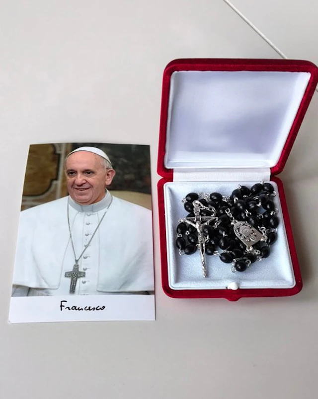 Pope Francis - Rosary of the private audience - Blessed...