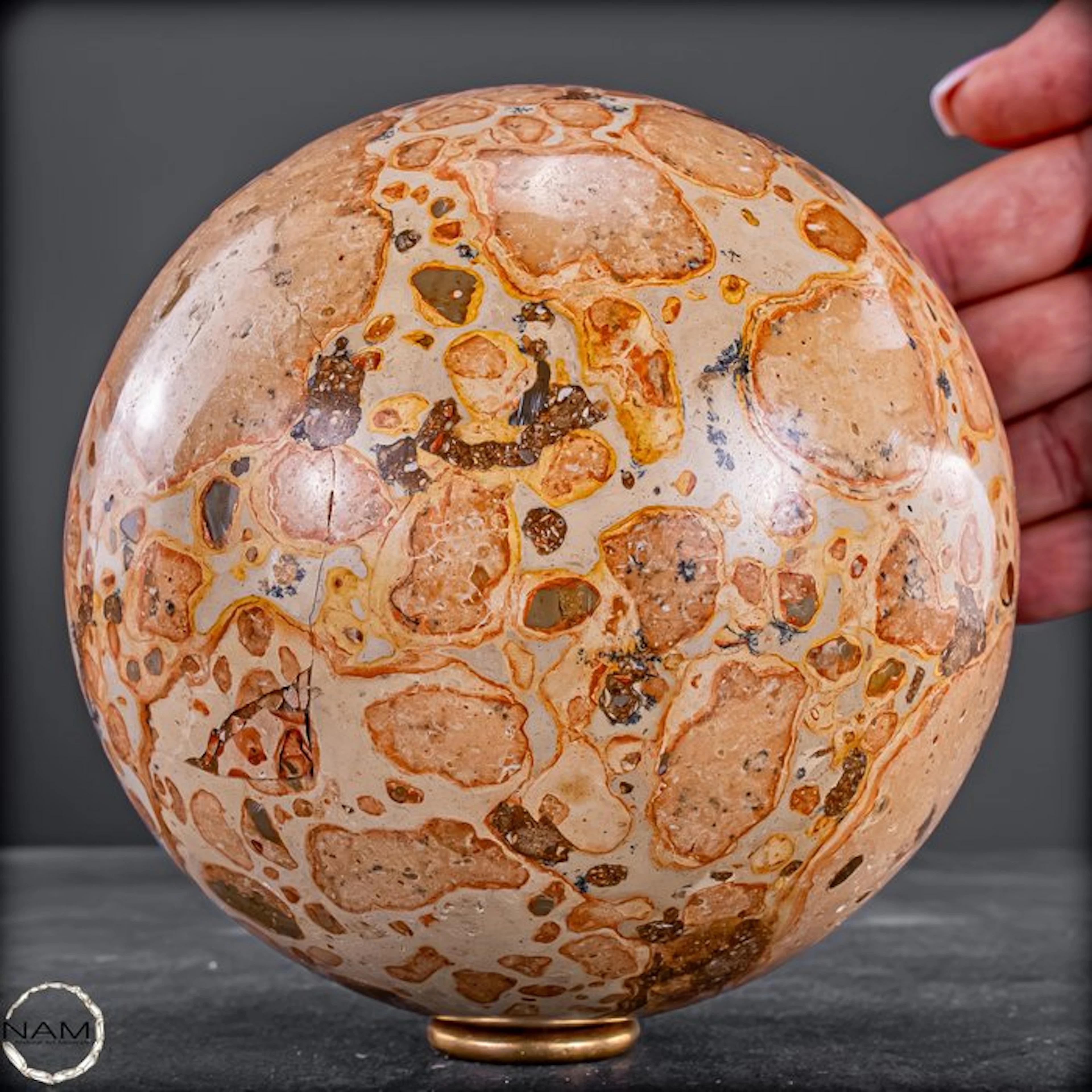 Leopard Jasper Sphere – Fascinating natural artwork- 2172.78 g