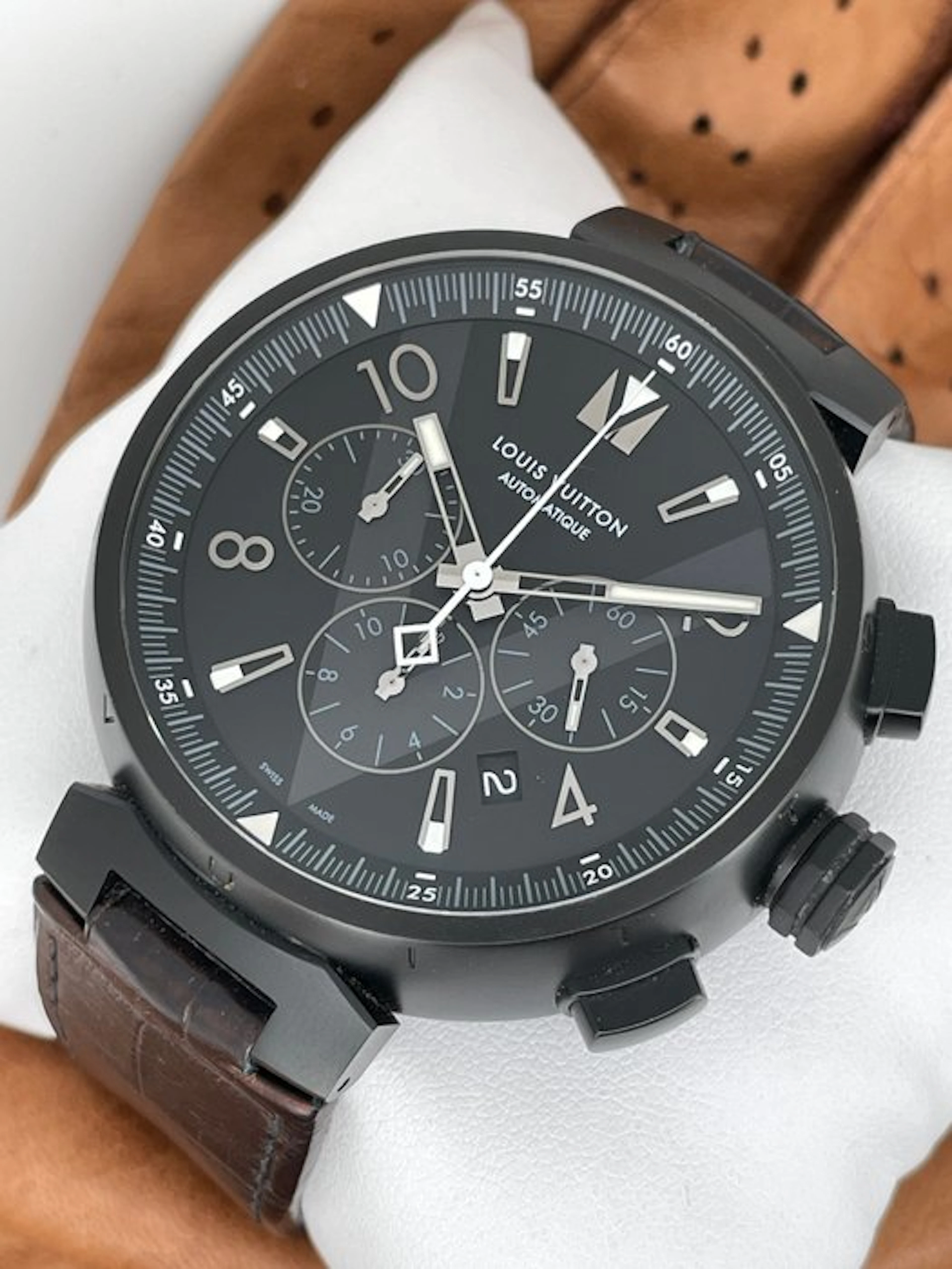 Louis Vuitton - Tambour all black - Q1A6 - Men - 2000-2010