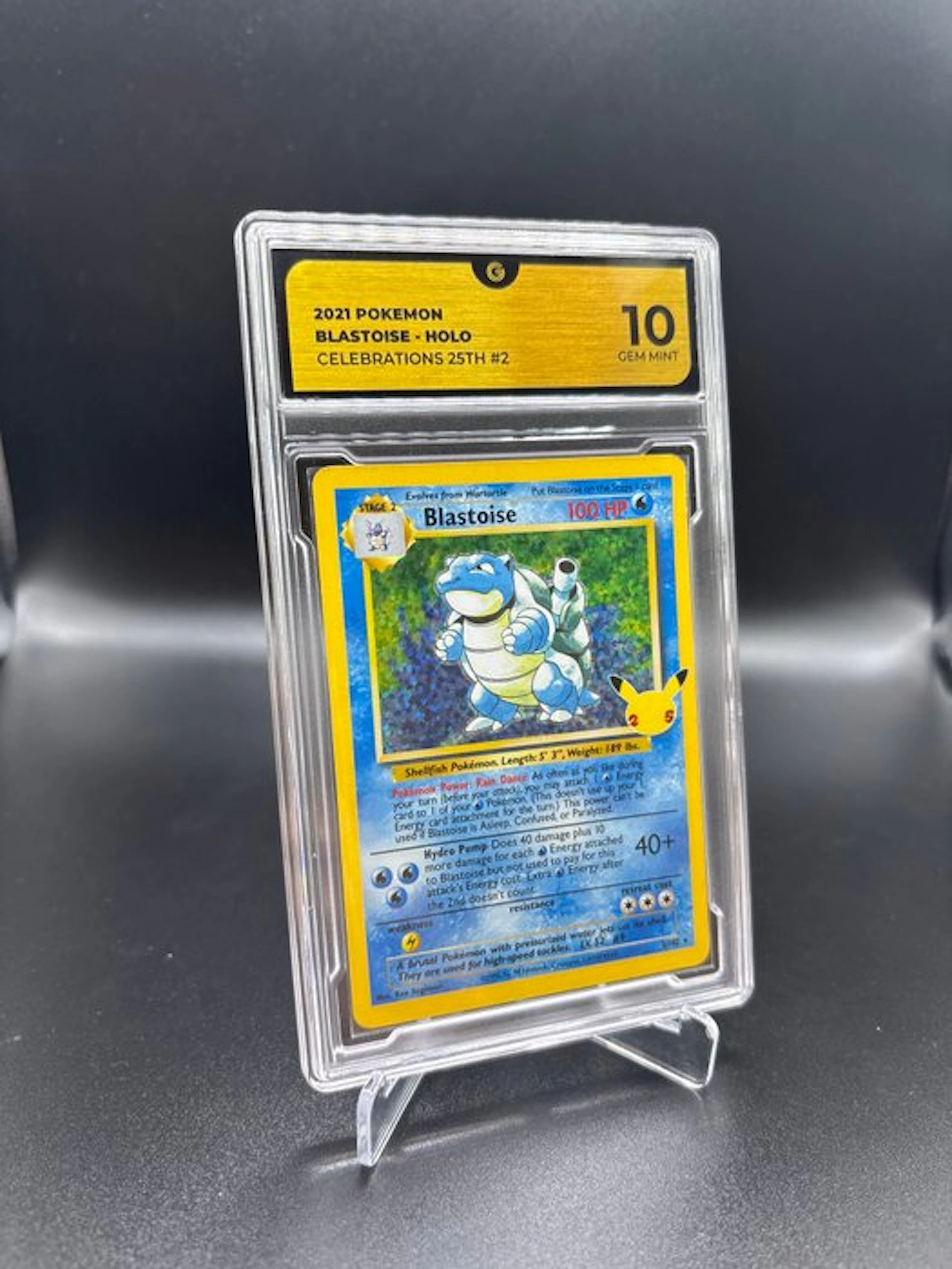 Pokémon - 1 Graded card - Blastoise 002 Foil - GG 10...