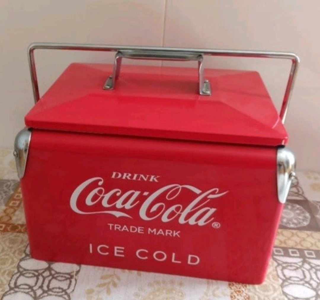 Coca-Cola - Cooler - Steel, Metal - Coca-Cola freezer