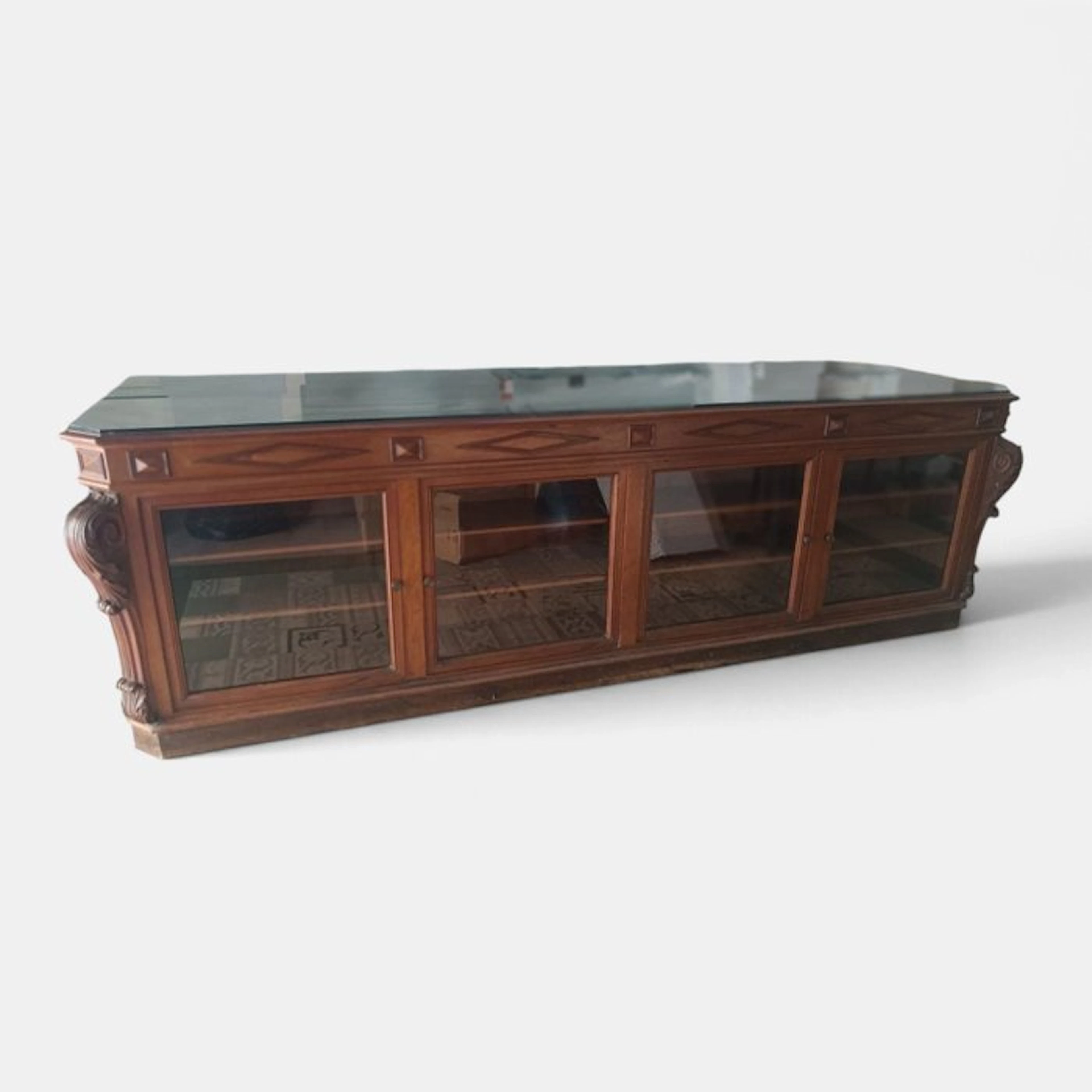 Desk - Wood, Glass