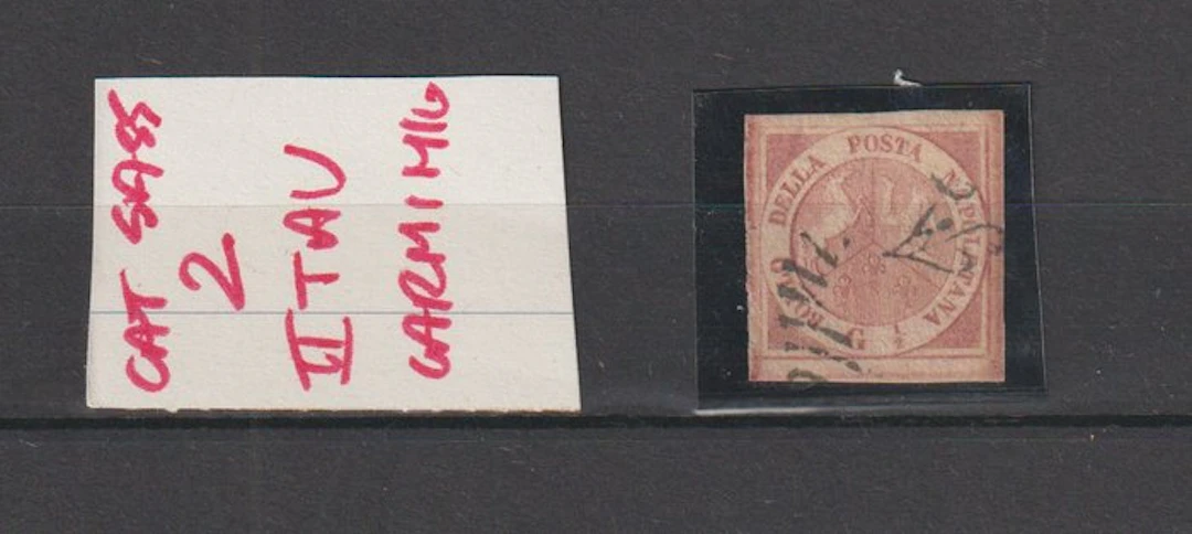 Italian Ancient States - Naples 1858 - Sassone Catalog No. 2