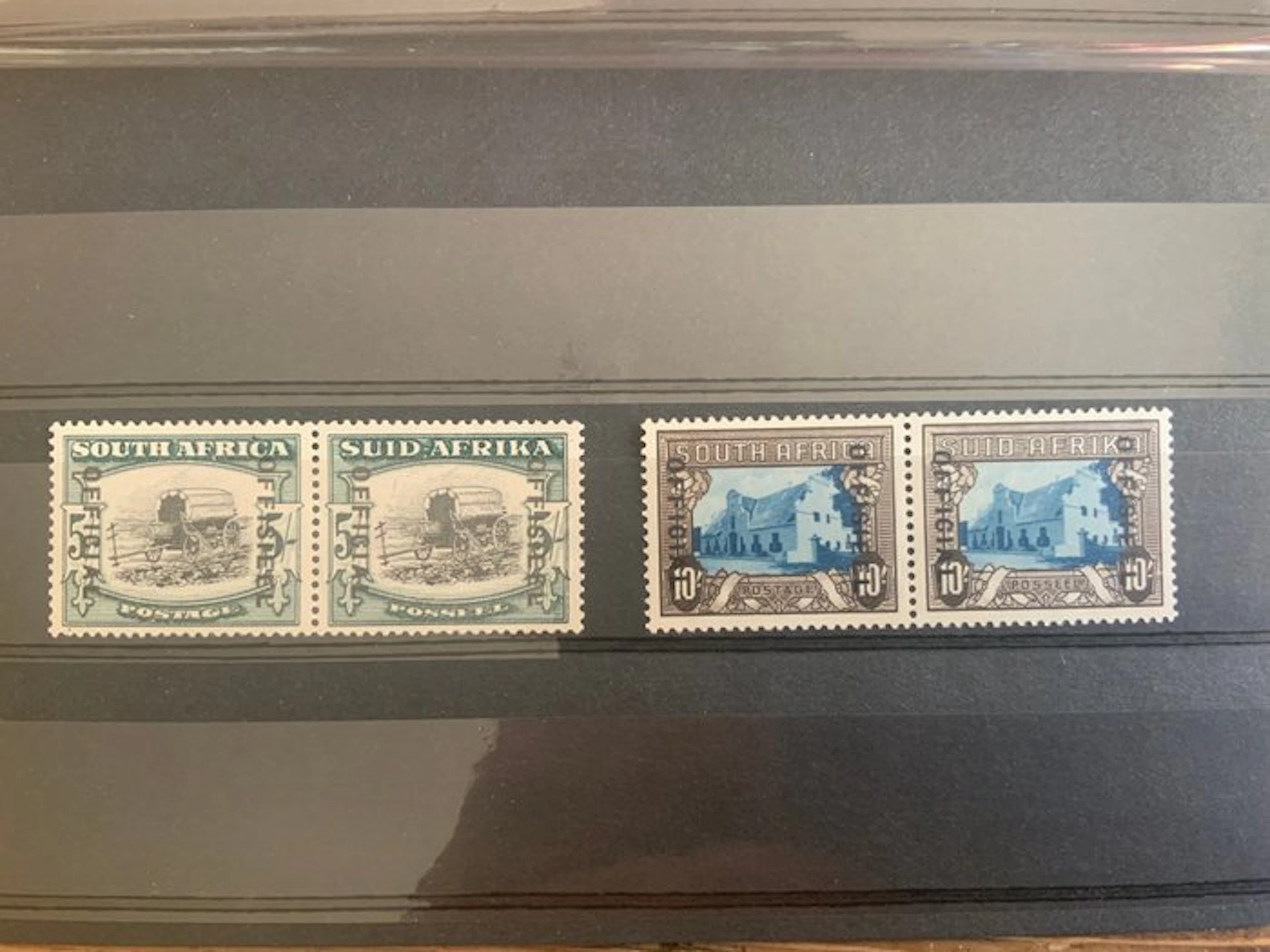 South Africa 1935 - South Africa SG O28 and O29