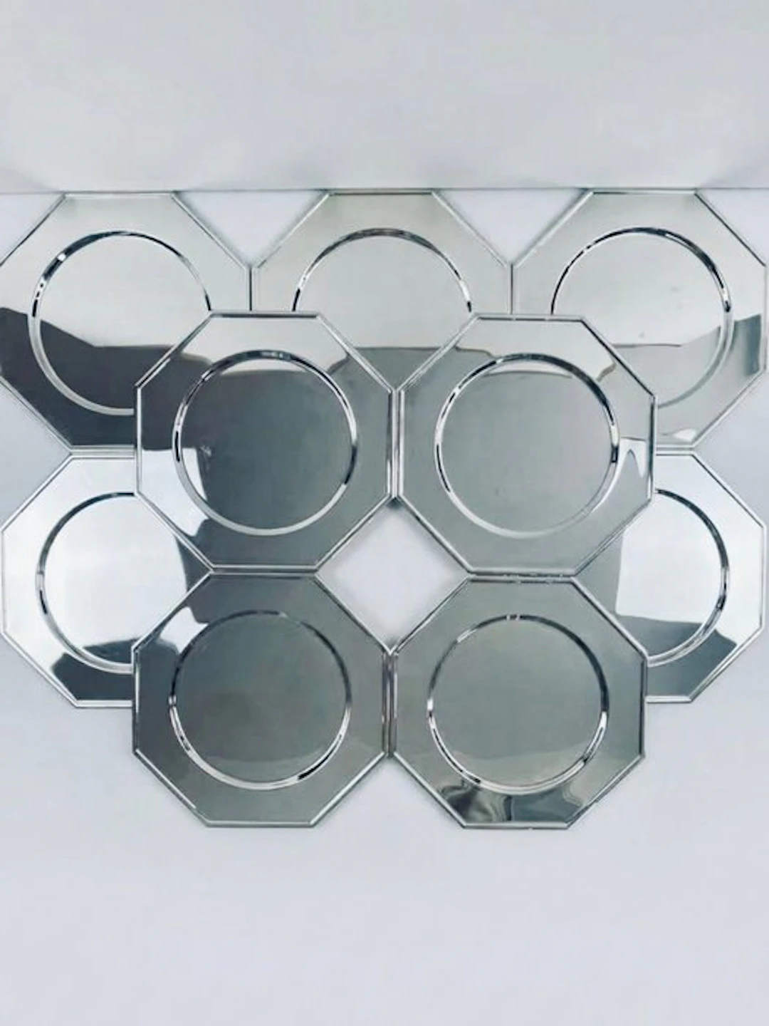Charger plate (10) - Silverplated, Metal - Luxury for 10!