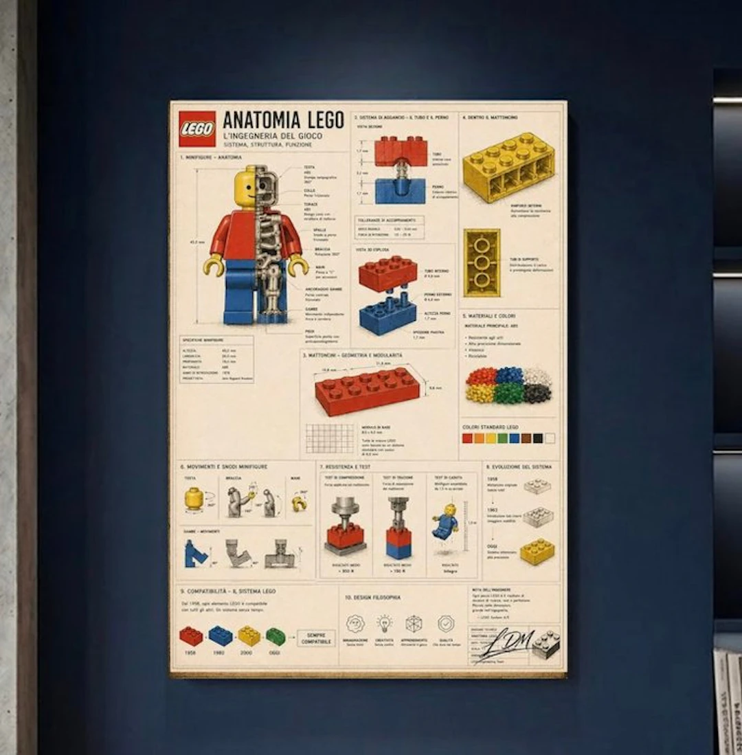 LEGO Merchandise - Art - “Anatomia LEGO – The Engineering...