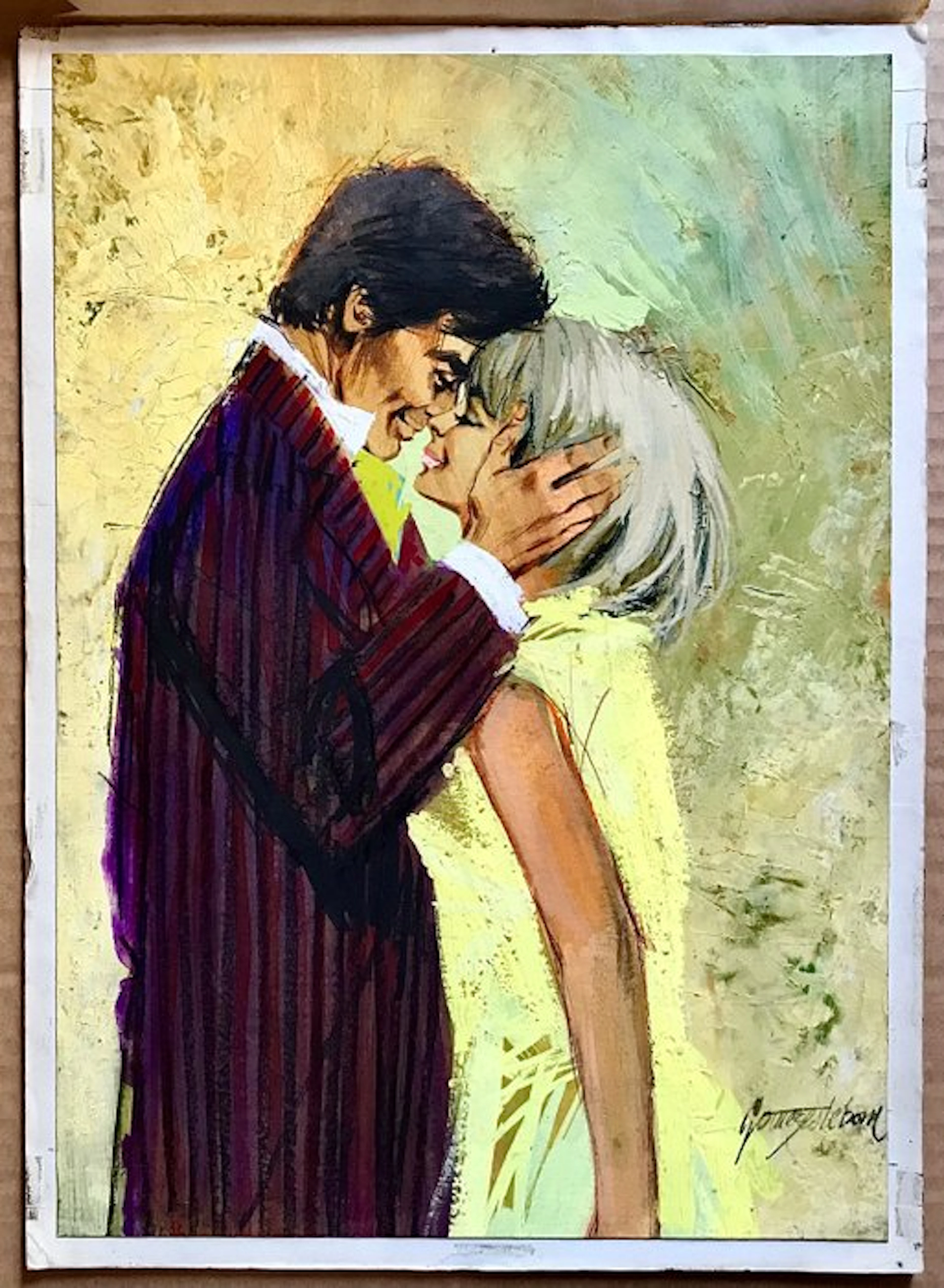 Gomez Esteban - 1 Original colour drawing - Romántica - 1964