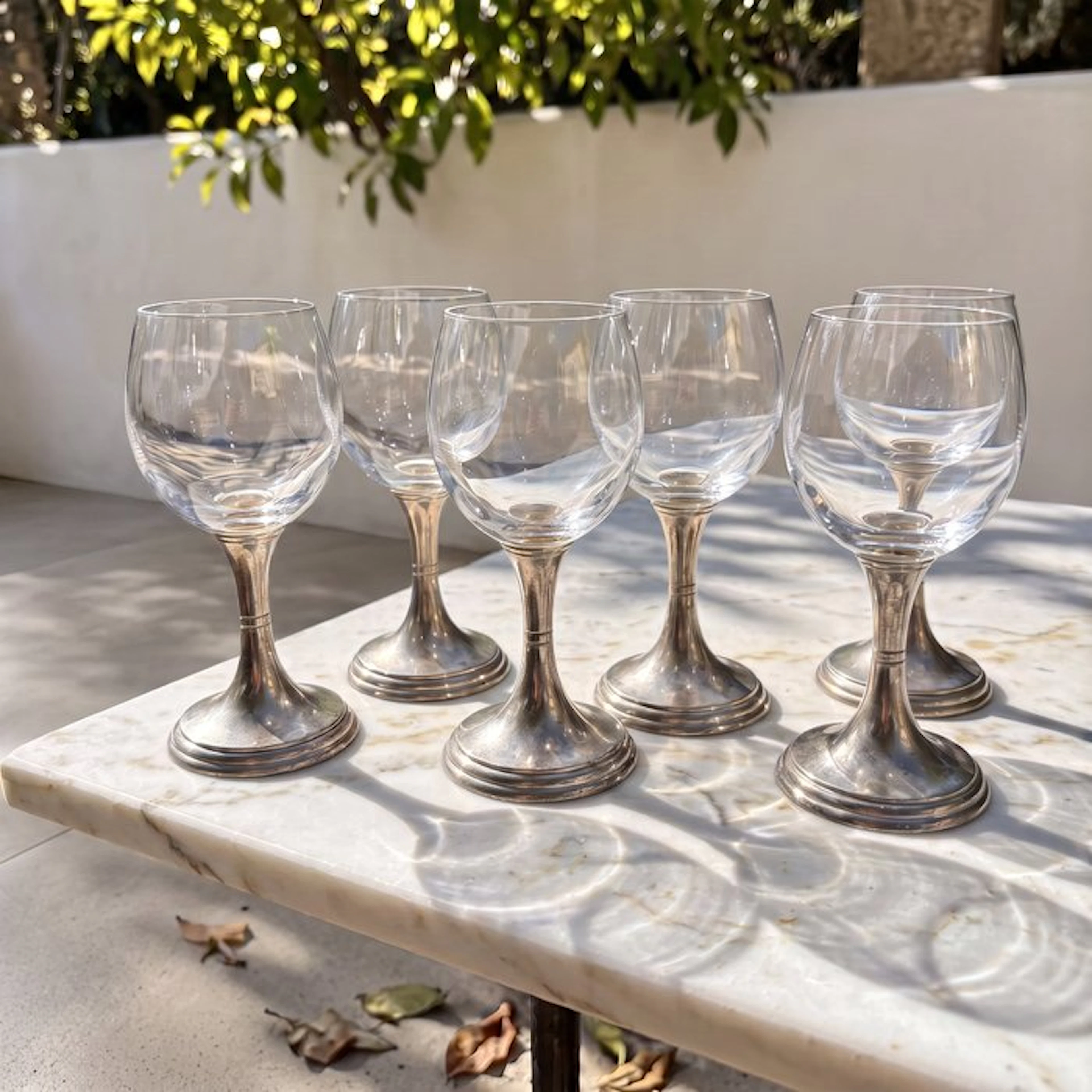 Arte Italica - Peltro Marinoni - Drinking glass (6) - Set...