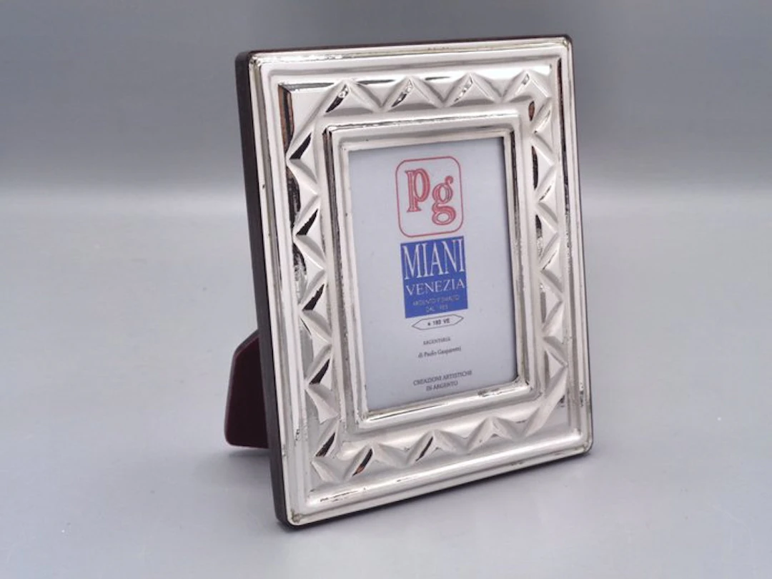 PG-Miani Argenteria - Picture frame - .925 silver - 6x8 triangles