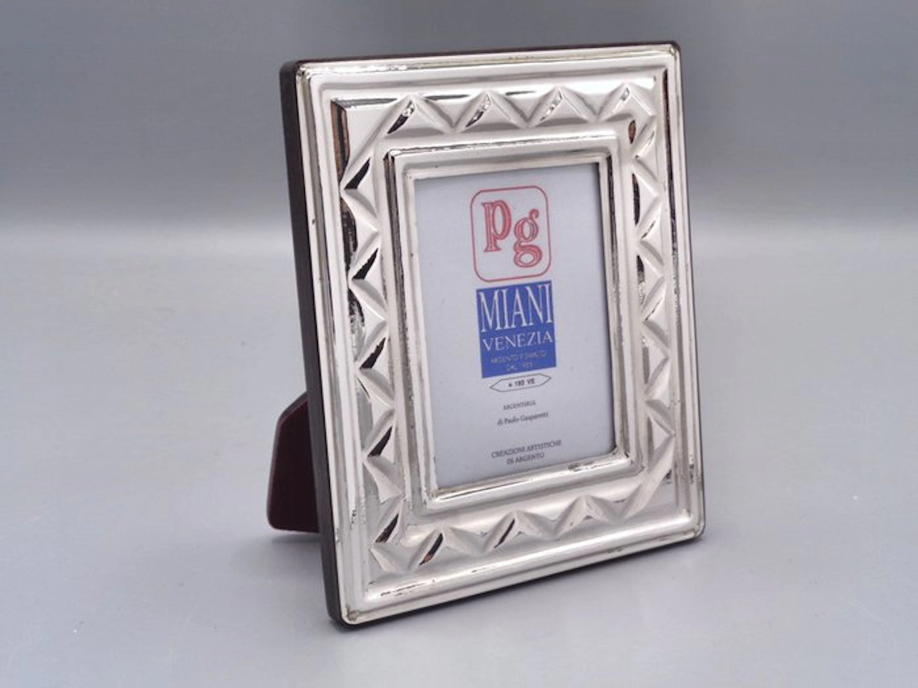 PG-Miani Argenteria - Picture frame - .925 silver - 6x8 triangles