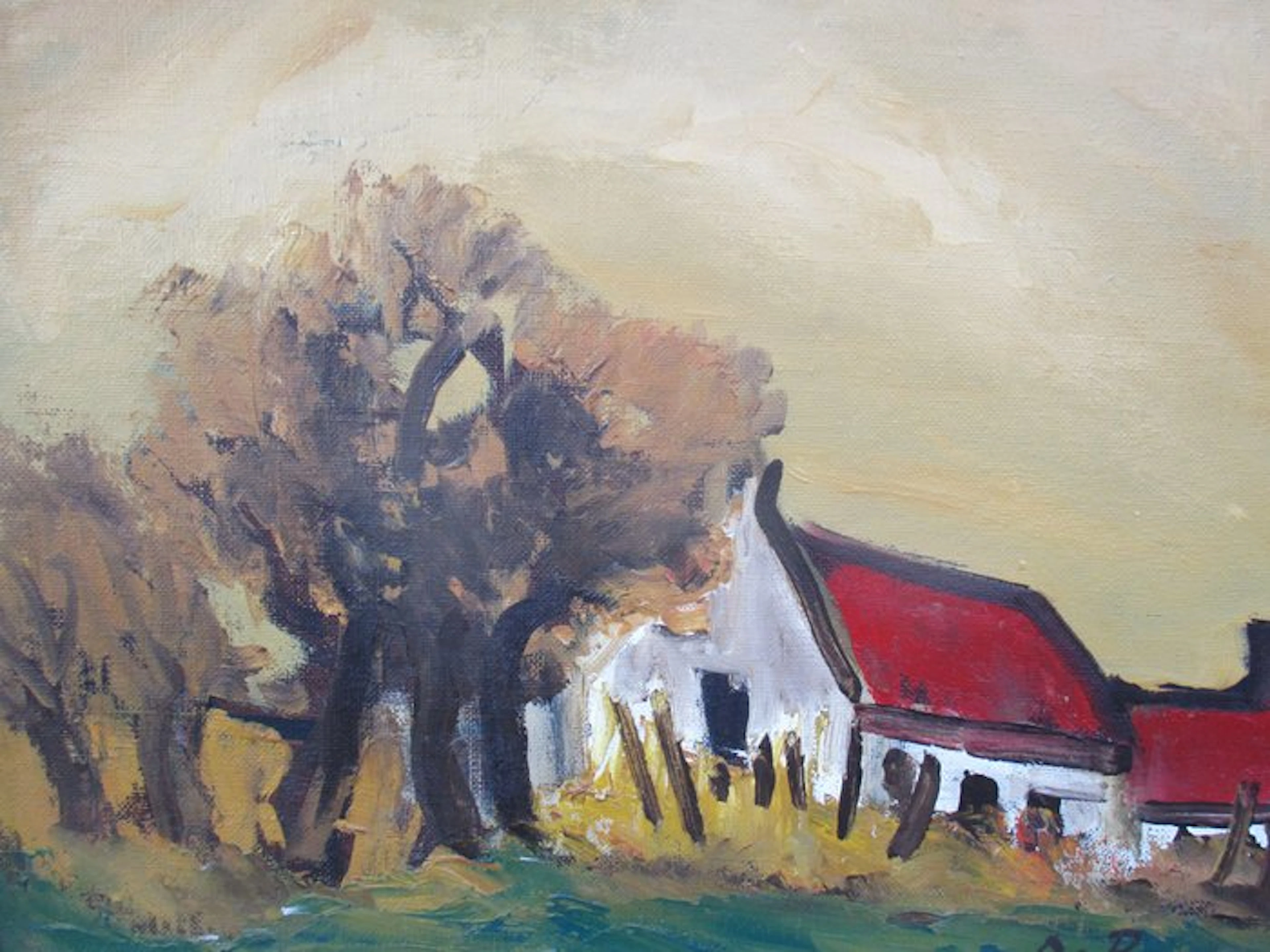 Gabriël De Pauw (1924-2000) - Expressionistisch zomerlandschap