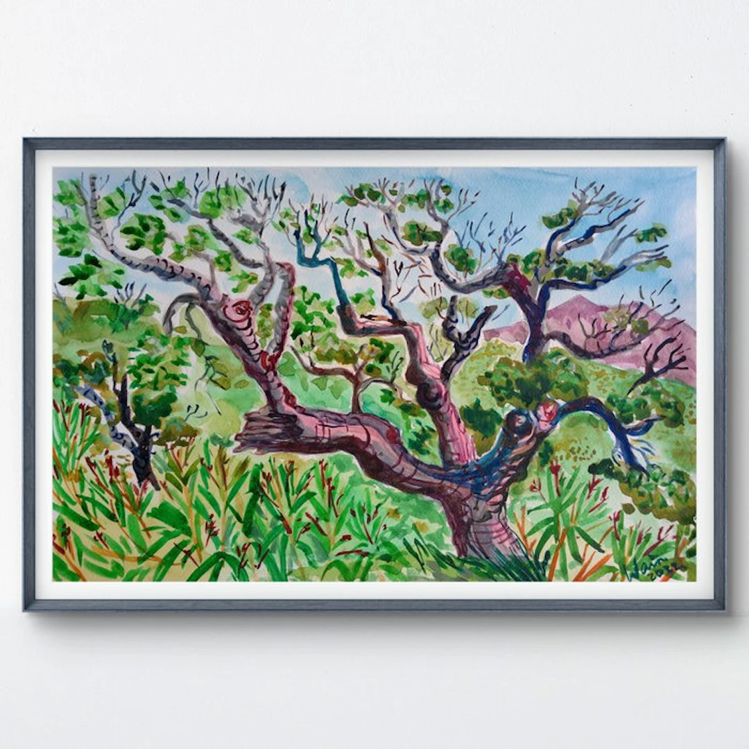 Kirsty Wain (XX) - Cork Oak Tree in Andalusia - No Reserve