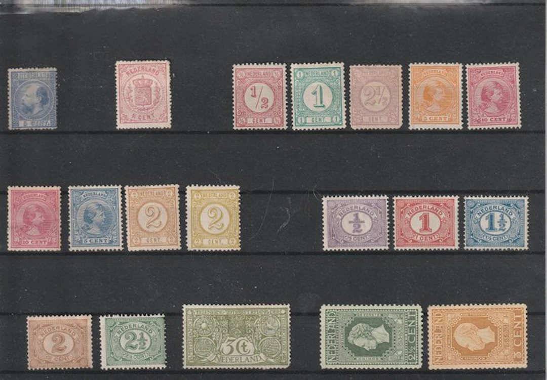 Netherlands 1867/1945 - Batch unused on 15 large insert cards