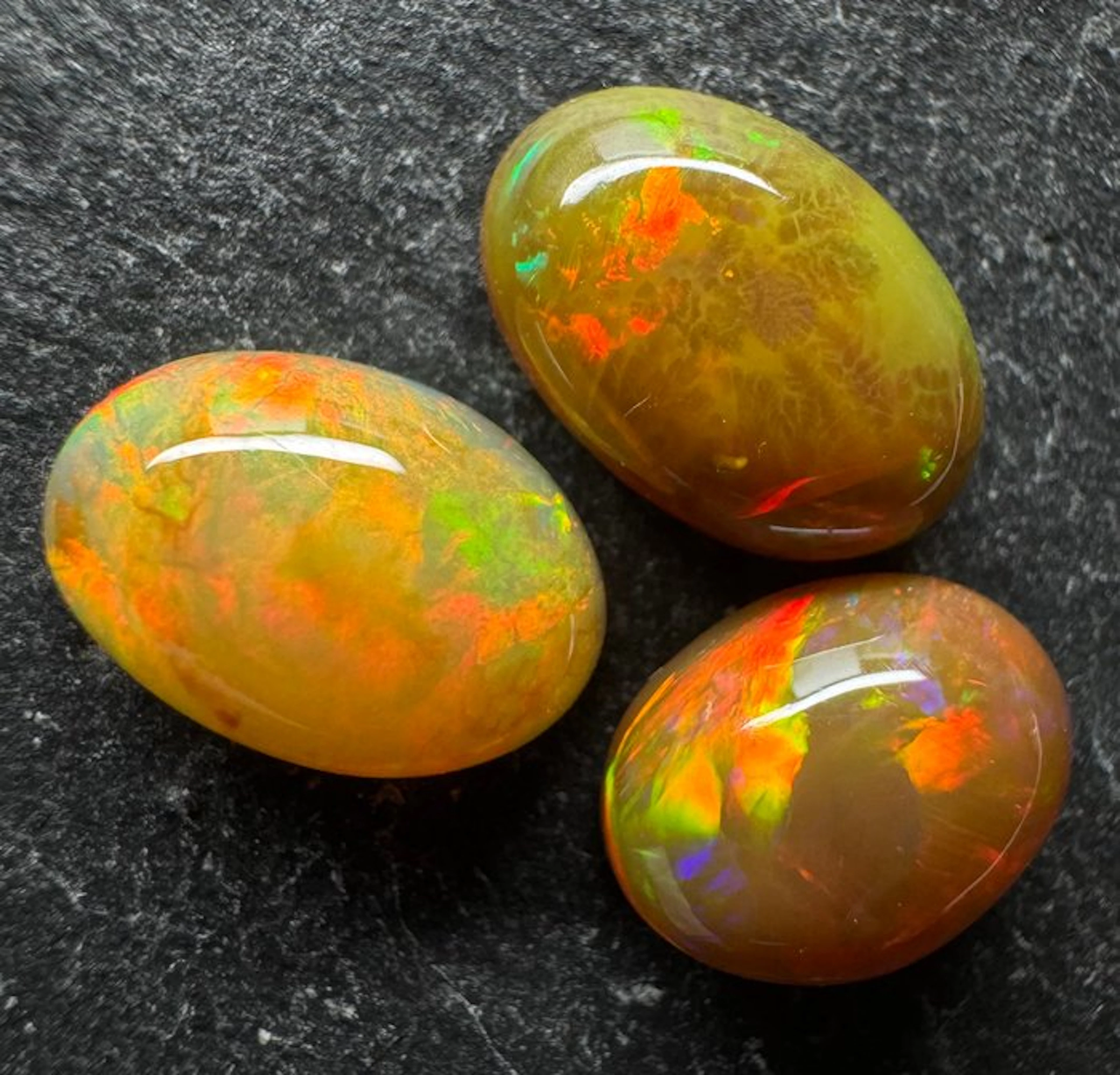 Opal Cabochons- 1.28 g - (3)