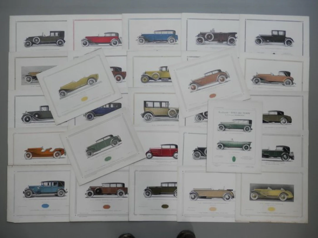 Print - Various Coachwork for various brands - Delage