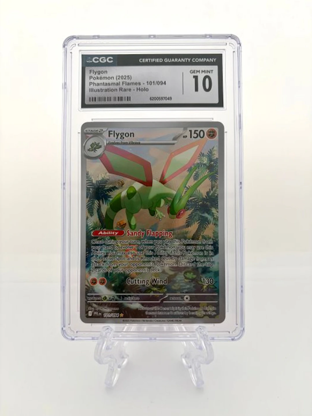 Pokémon - 1 Graded card - Flygon - Phantasmal Flames - 101/094 - 2025 - CGC 10