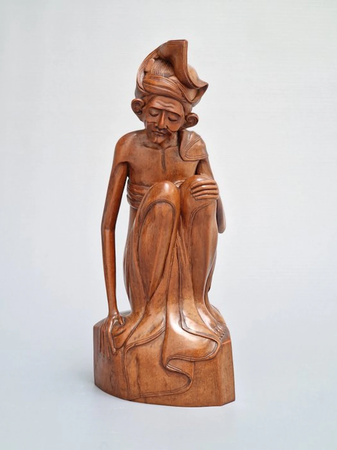 Very Rare Pre-War Balinese Art Deco Wood Carving by W.J
