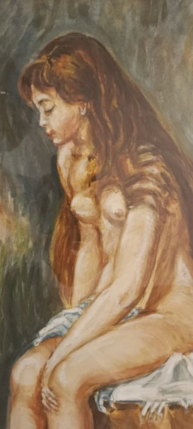 Escuela Impresionista Europea (XX) - Desnudo refelxivo
