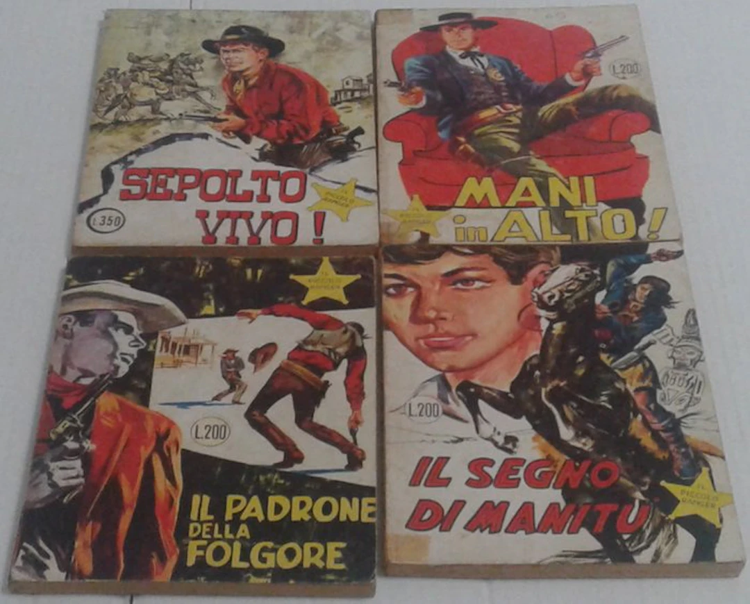 Piccolo Ranger nn. 3, 5, 6, 7 - seconda edizione - 4 Comic - Reprint - 1964
