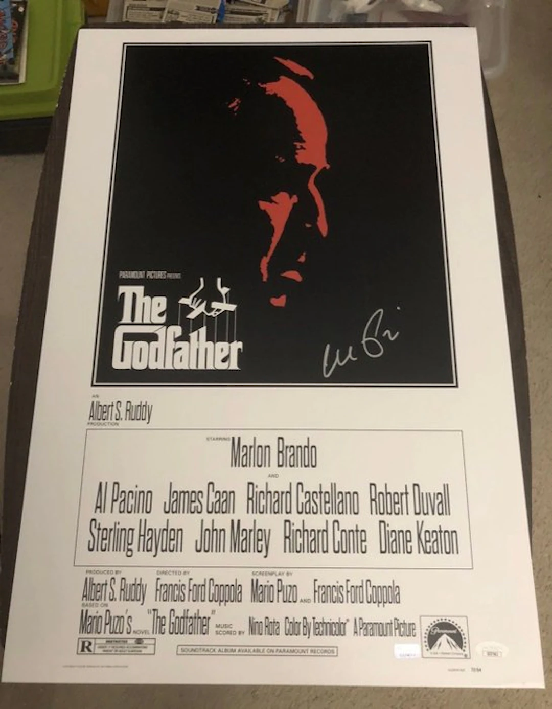 Godfather, the - Al Pacino Signed 16x24 Poster(JSA CA)