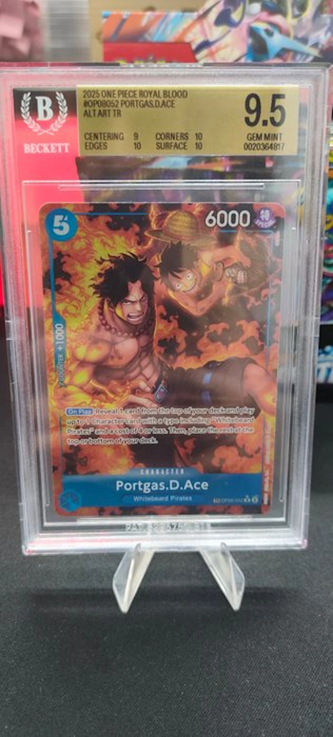 Bandai - 1 Graded card - One Piece - Portgas D