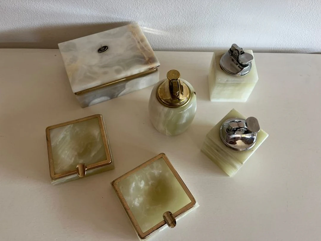 Box (6) - Alabaster - Alabaster set, 6 pcs.