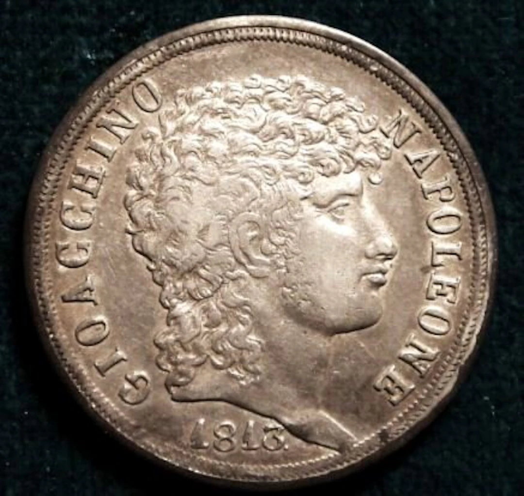Italy, Kingdom of Naples Gioacchino Napoleone Murat. 2 Lire. 1813. Ottimo