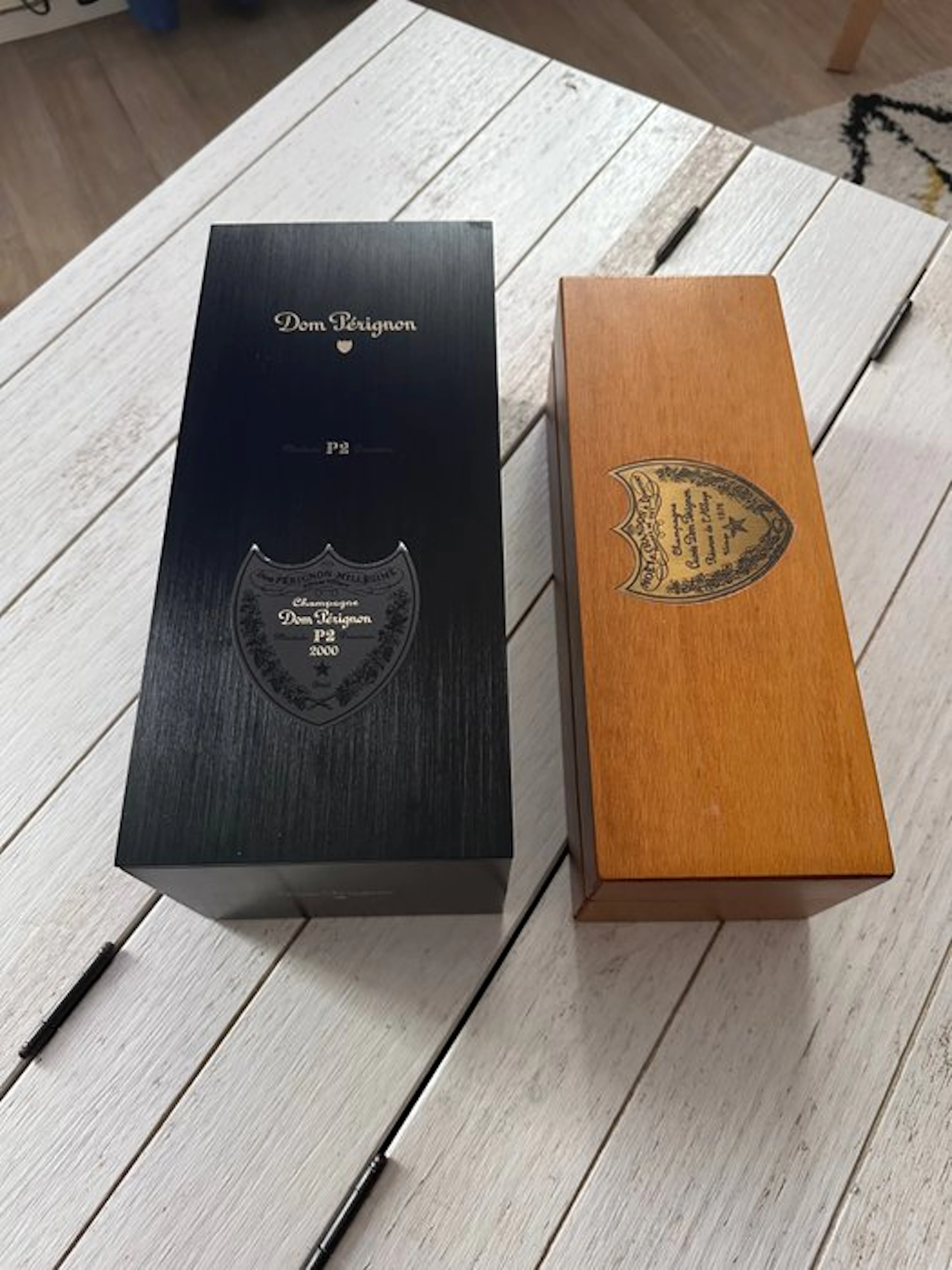 Dom Perignon - Champagne flute (2) - Wood - P2 2000 / Vintage