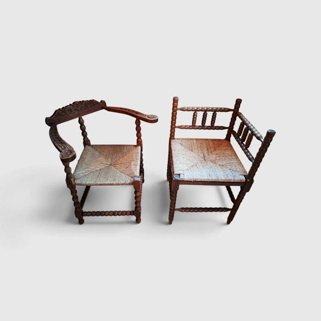 Chair (2) - Wood - Bobbin chairs