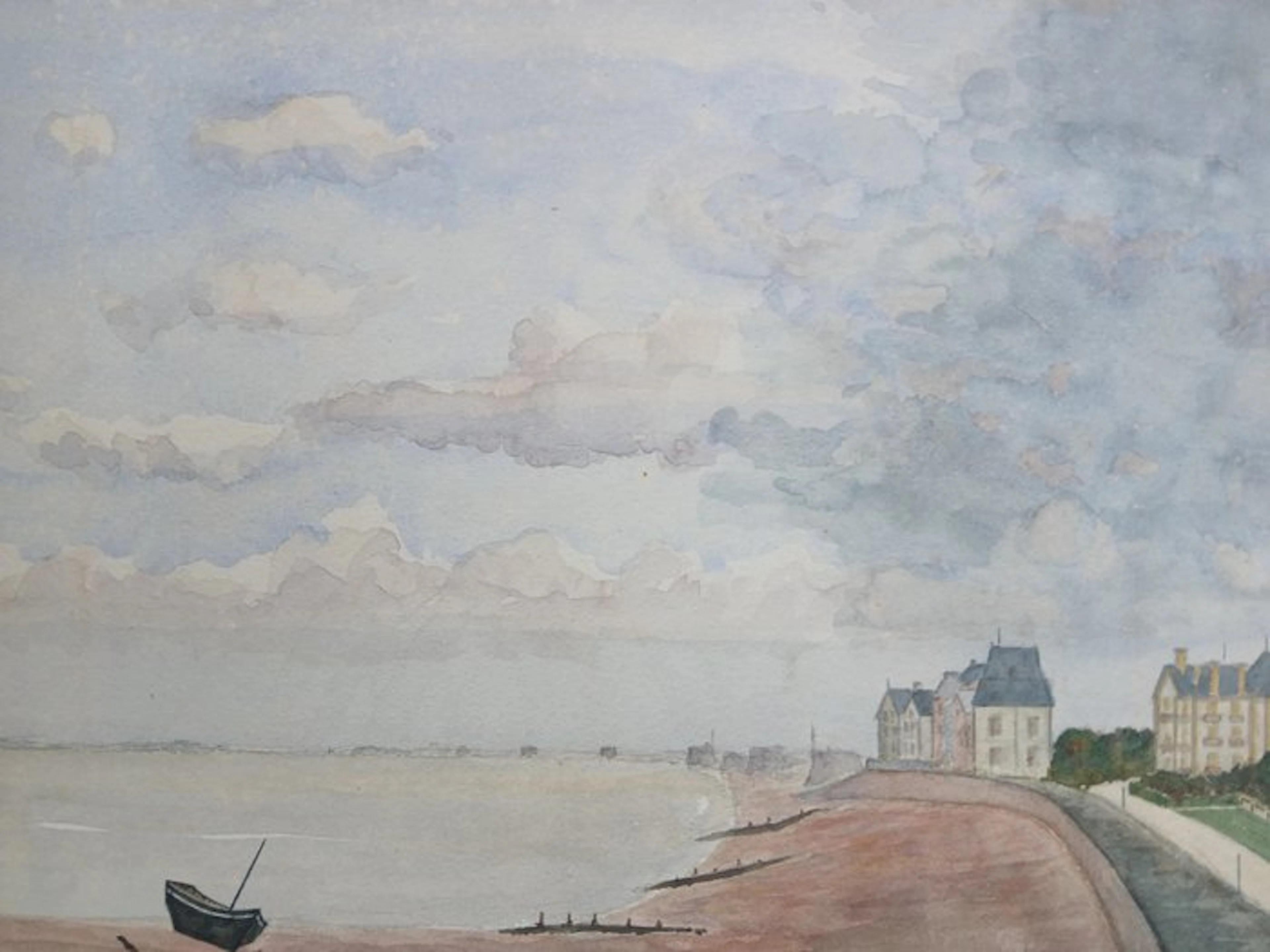 French school (XIX) - Kust in Bretagne of Normandië