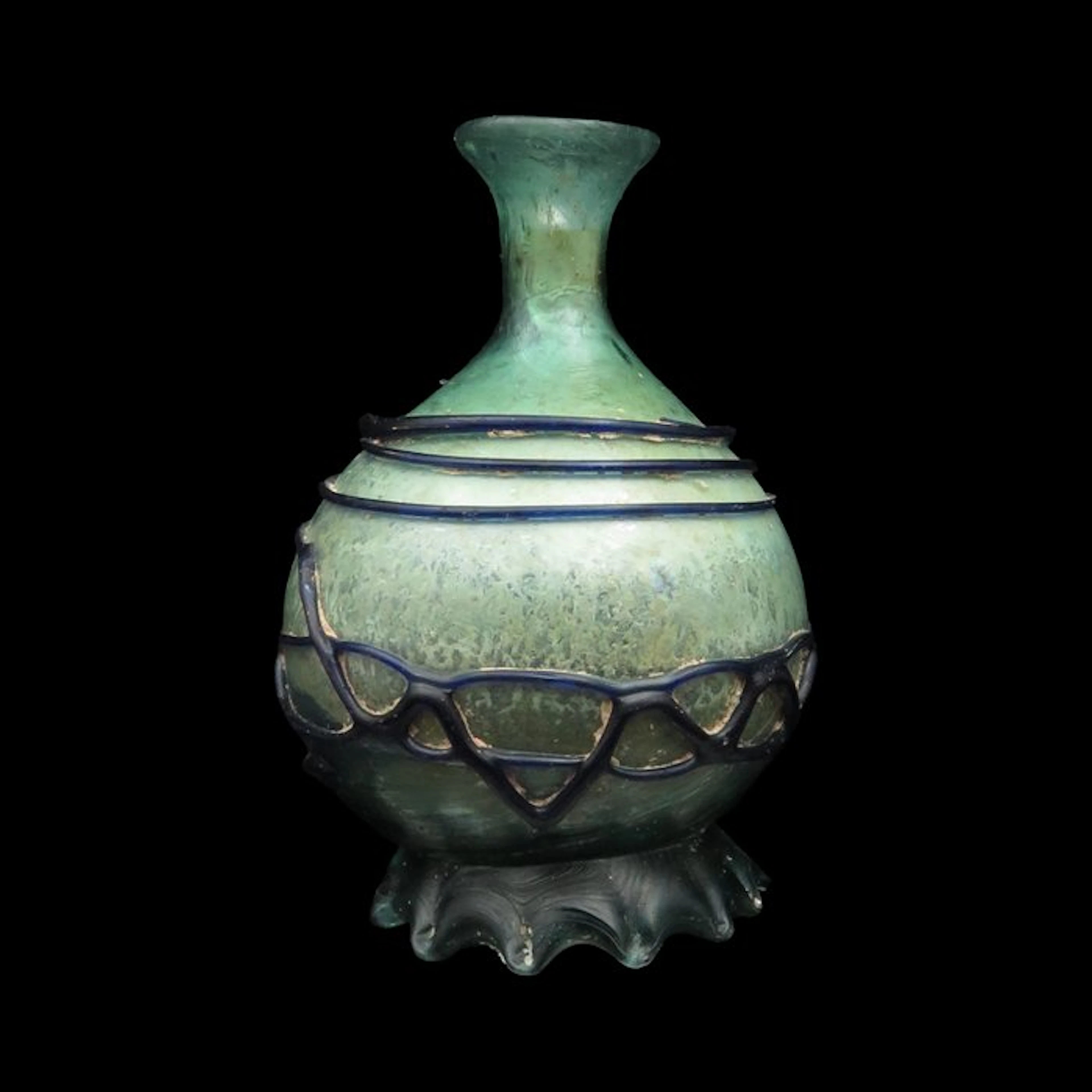Islamic Glass decorated Bottle (1x) - 9 cm