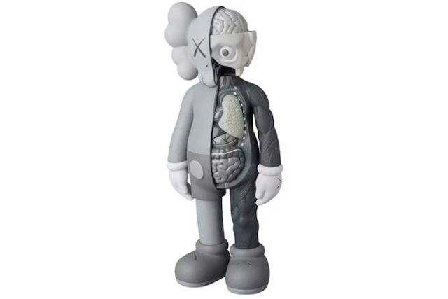 Kaws (1974) - Kaws companion flayed grey medicom toy 2016