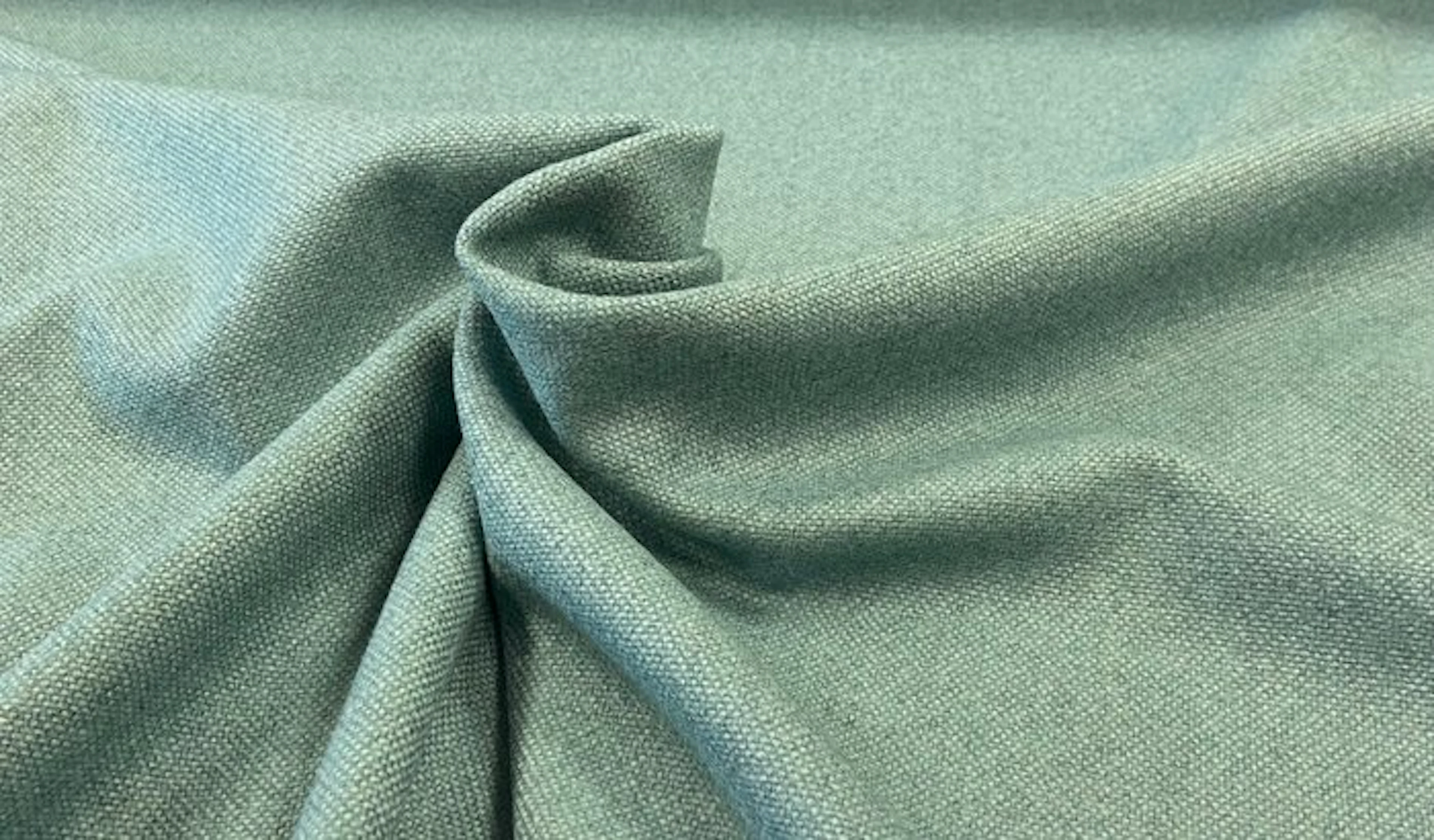 1743★ Soft wool-blend woven fabric in sea blue