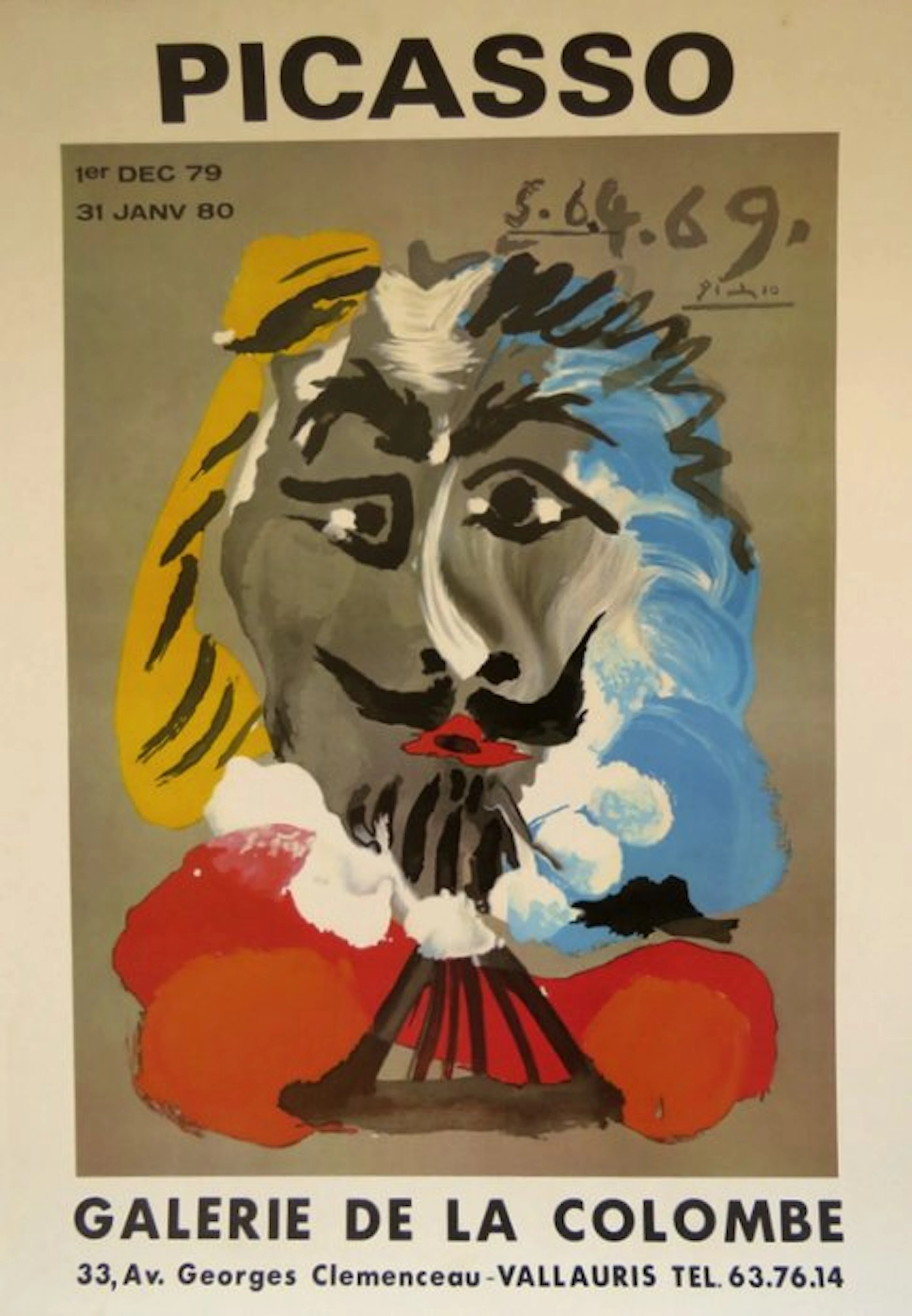Pablo Picasso - Affiche originale d'exposition - 1979