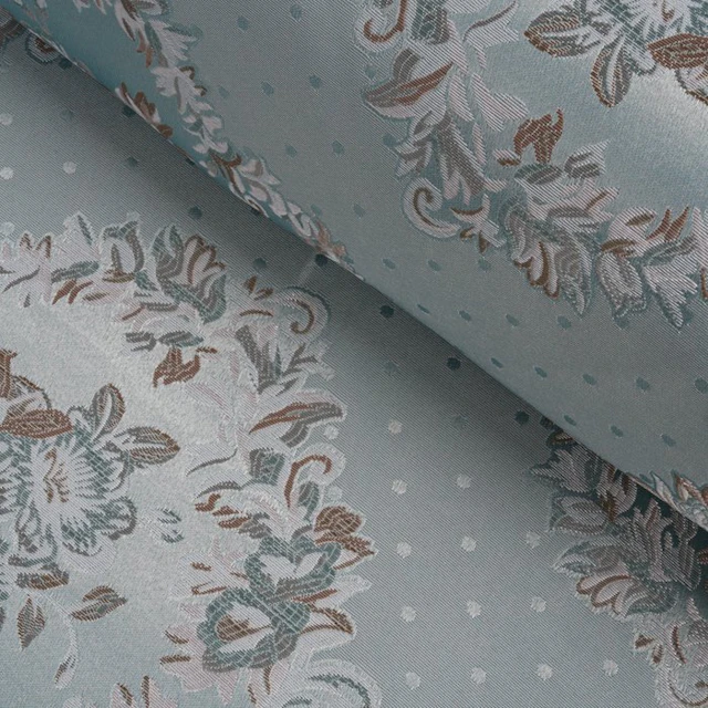 Jacquard upholstery fabric with a classic floral pattern...