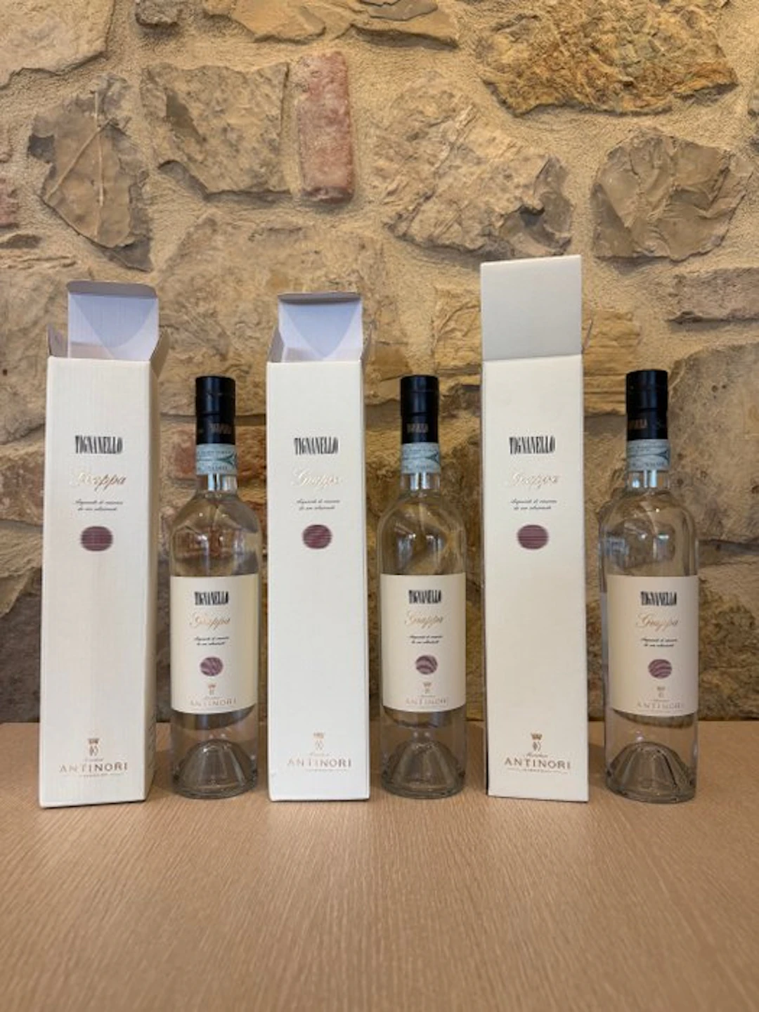 Tignanello Marchesi Antinori - Grappa - 500ml - 3 bottles