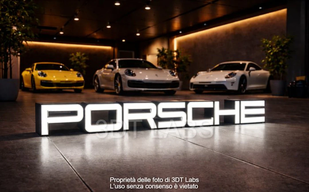 75cm LED Porsche White - USB - Porsche - 2026